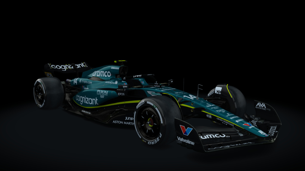 VRC Formula Alpha 2023 (CSP), skin AMR23_14_Alonso